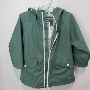 Zara Green Rain Coat